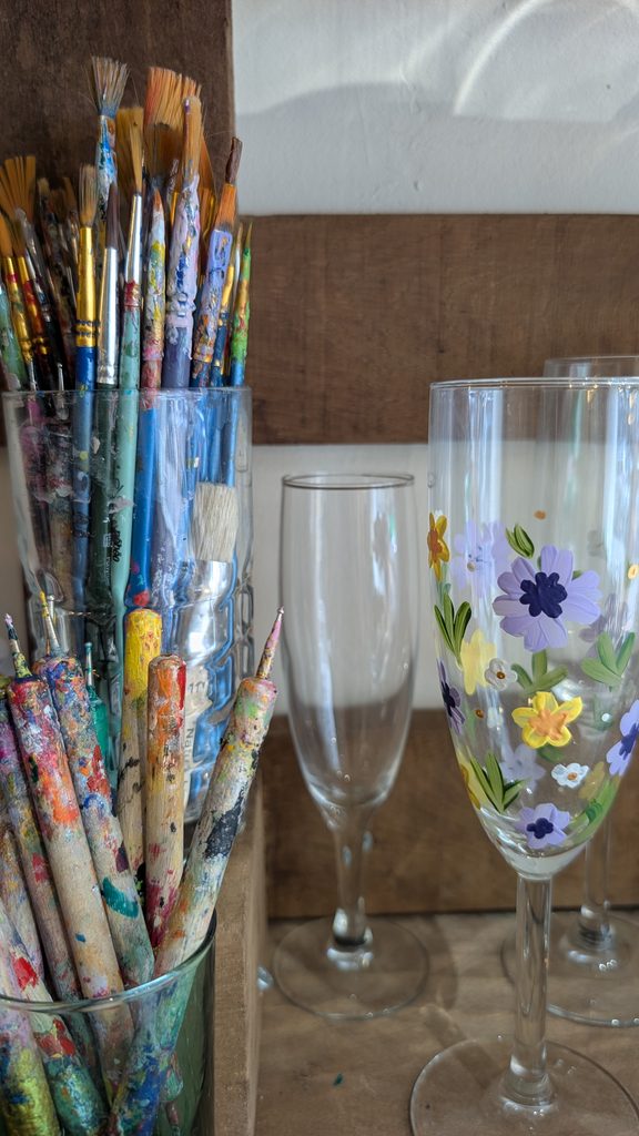 peinture sur verre